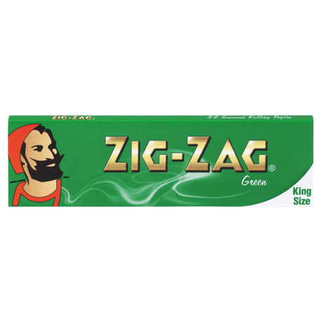 Zig Zag Green King Size Rolling Papers (32 Leaves per Booklet)