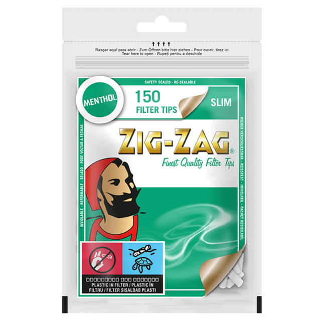 Zig Zag Menthol Slim Tips 150s