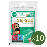 Zig Zag Menthol Slim Tips 150s Full Box of 10 Bags
