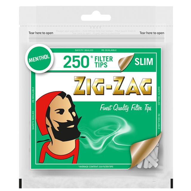 Zig Zag Menthol Slim Tips 250s