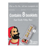 Zig Zag Ultra-Thin Silver Regular Rolling Papers (Multipack of 8 Booklets)