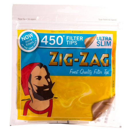 Zig Zag Ultra Slim Tips 5.3mm (450 Tips per Bag)