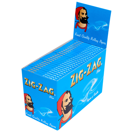 Zig Zag Blue Regular Rolling Papers 100 Booklets Full Box