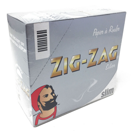 Zig Zag Silver King Size Rolling Papers (32 Leaves per Booklet) Full Box of 50 Booklets