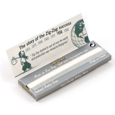 Zig Zag Ultra-Thin Silver Regular Rolling Papers - Single Booklet